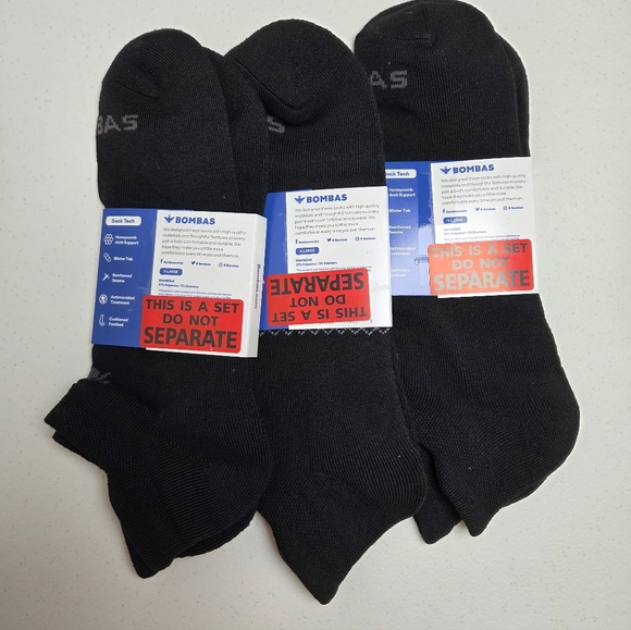 NWT 3 PACK Bombas Honeycomb Ankle Socks XL - Picture 2 of 2